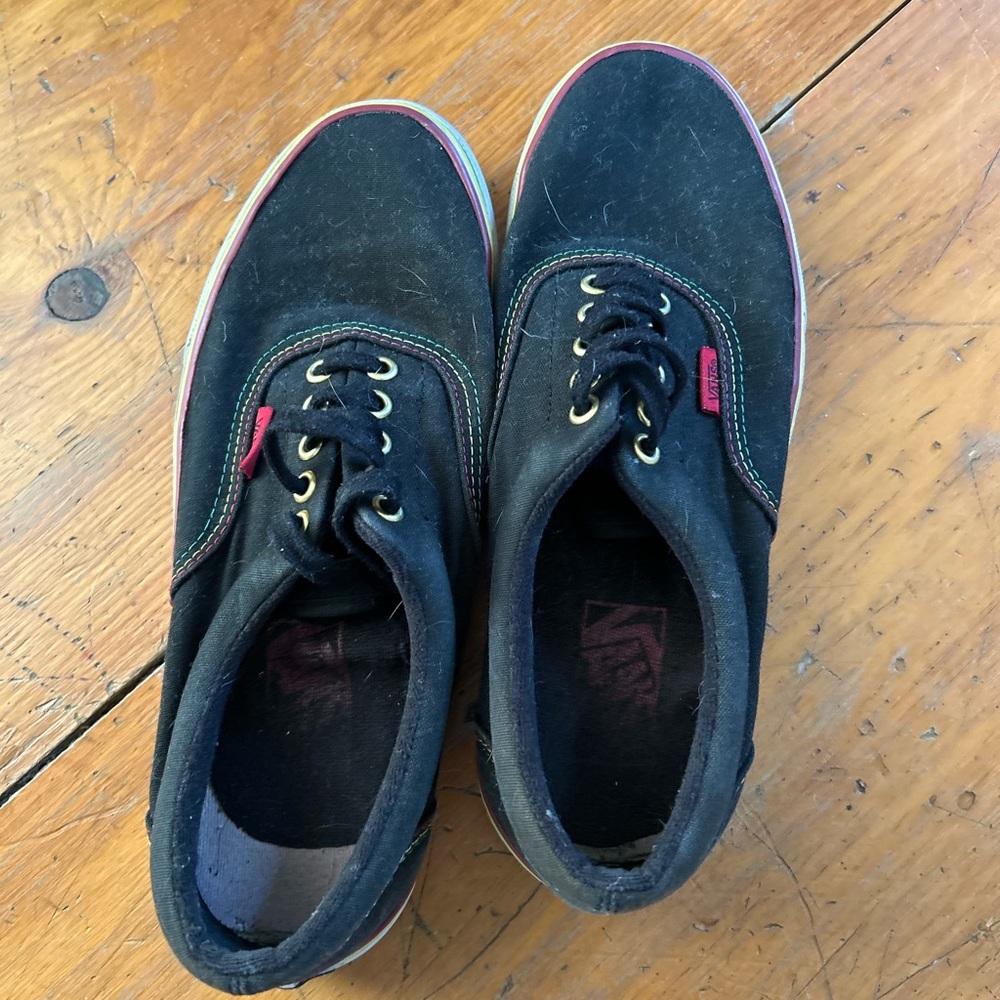 ☀️3/$25 Vans black Reggae Sneakers 9